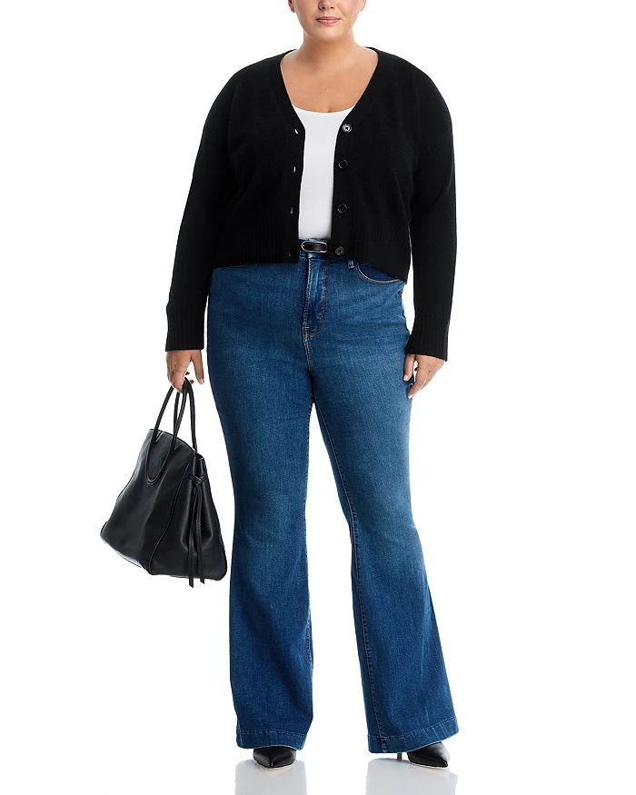 AQUA AQUA 100% Cashmere V Neck Cardigan - Exclusive 6