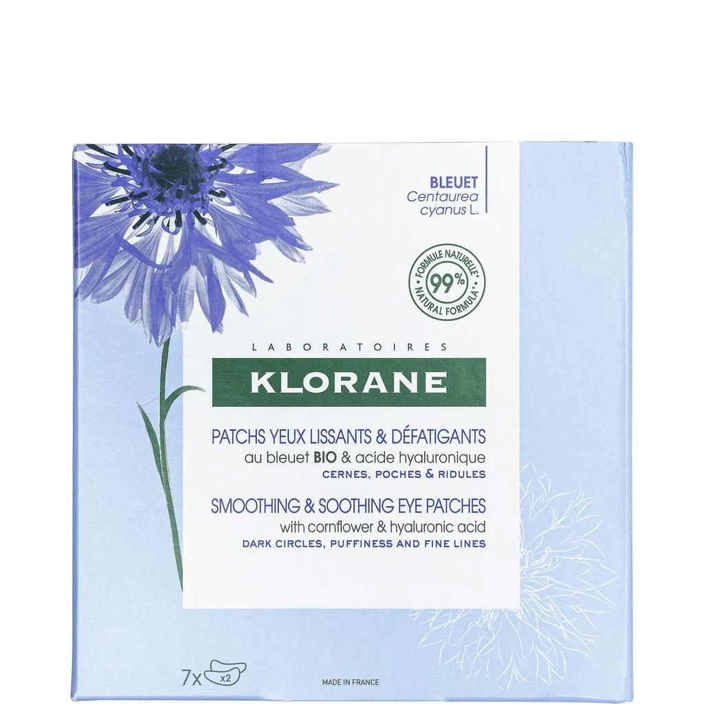 KLORANE KLORANE Smoothing and Soothing Eye Patches with Cornflower and Hyaluronic Acid 7g 1