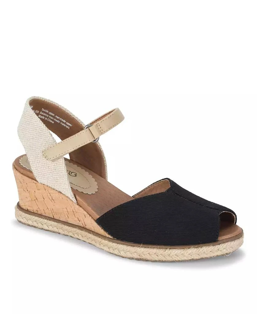 Baretraps Women's Odetta Peep Toe Espadrille Wedge Sandals 7