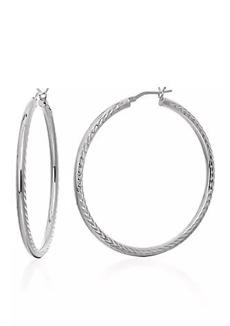Belk
Co. Hoop Earrings in Sterling Silver