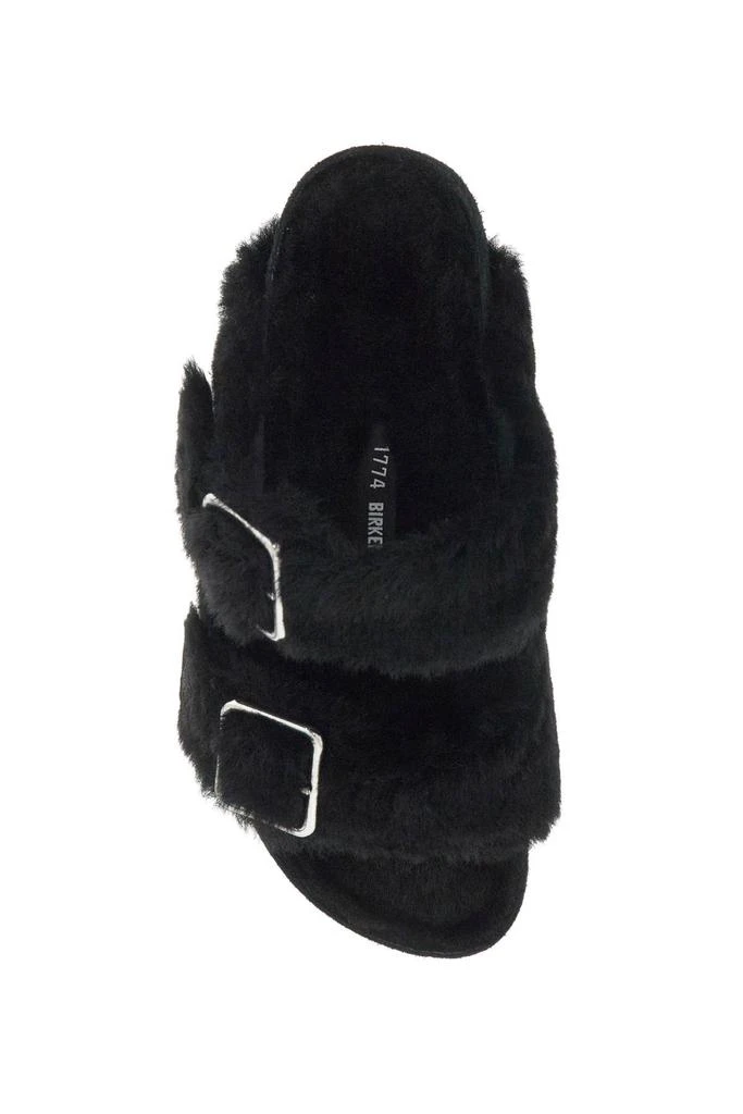 Birkenstock shearling slides 2