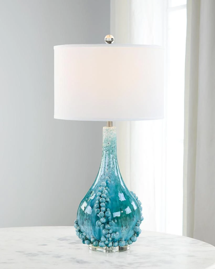 John Richard Bubbling Blue 34" Table Lamp 2