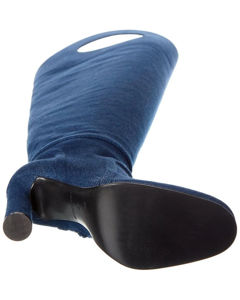 Burberry Wader Porthole Detail Topstitched Denim Boot 4