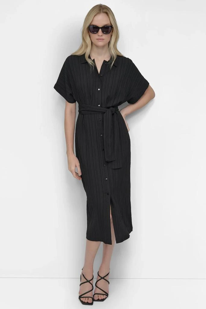 BELTED MIDI SHIRT DRESS  On Sale Now with Up to 50% Off | Discover  Exclusive Deals & Savings at BeyondStyle  Authentic DKNY clothe|women|dress |jumpsuits|collection|dresses with Limited-Time Discounts, Free Shipping,  and Price