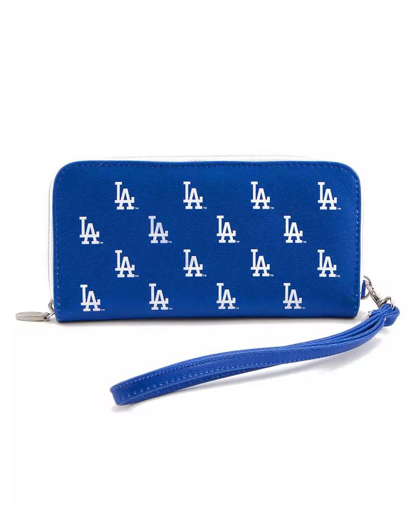 Eagles Wings Women's Los Angeles Dodgers Zip-Around Wristlet Wallet