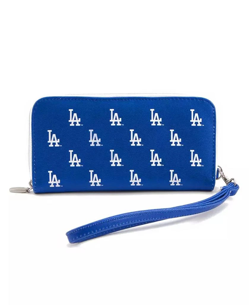 Eagles Wings Women's Los Angeles Dodgers Zip-Around Wristlet Wallet 2