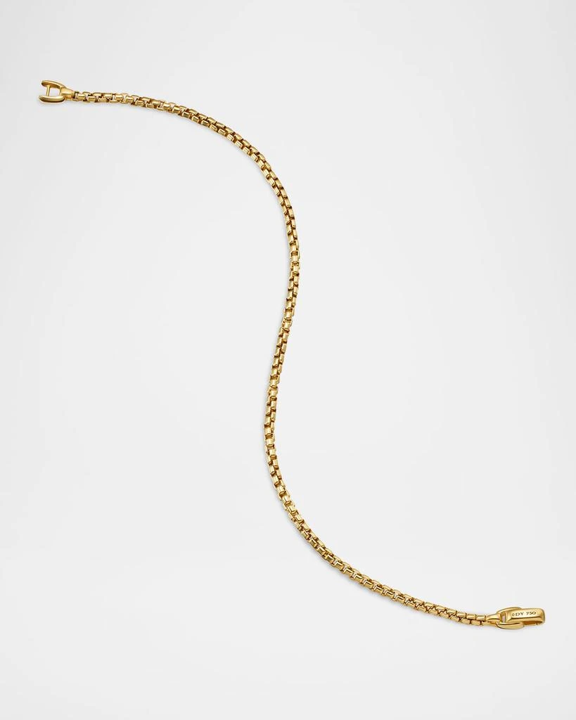 David Yurman Men
s Box Chain Bracelet in 18K Gold, 2.7mm 3