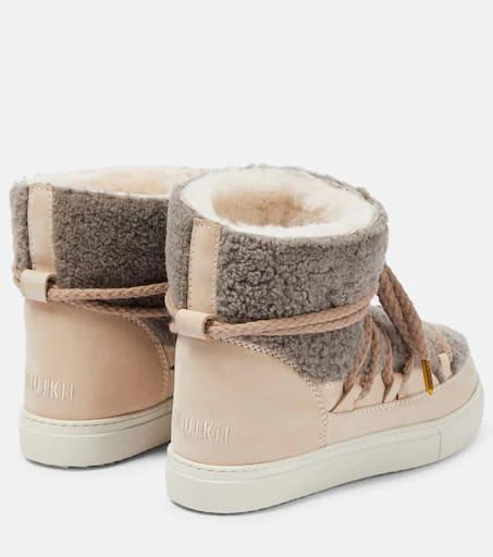 INUIKII Sneaker Classic shearling and leather ankle boots 3