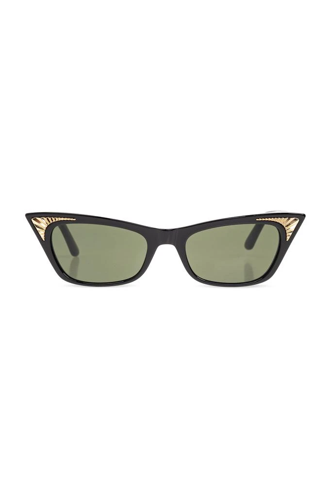 NEW VALENTINO SUNGLASSES VLS-175A BLACK/GREEN CAT EYE WOMEN EYEWEAR Valentino cat-eye sunglasses black - Gem main image 4
