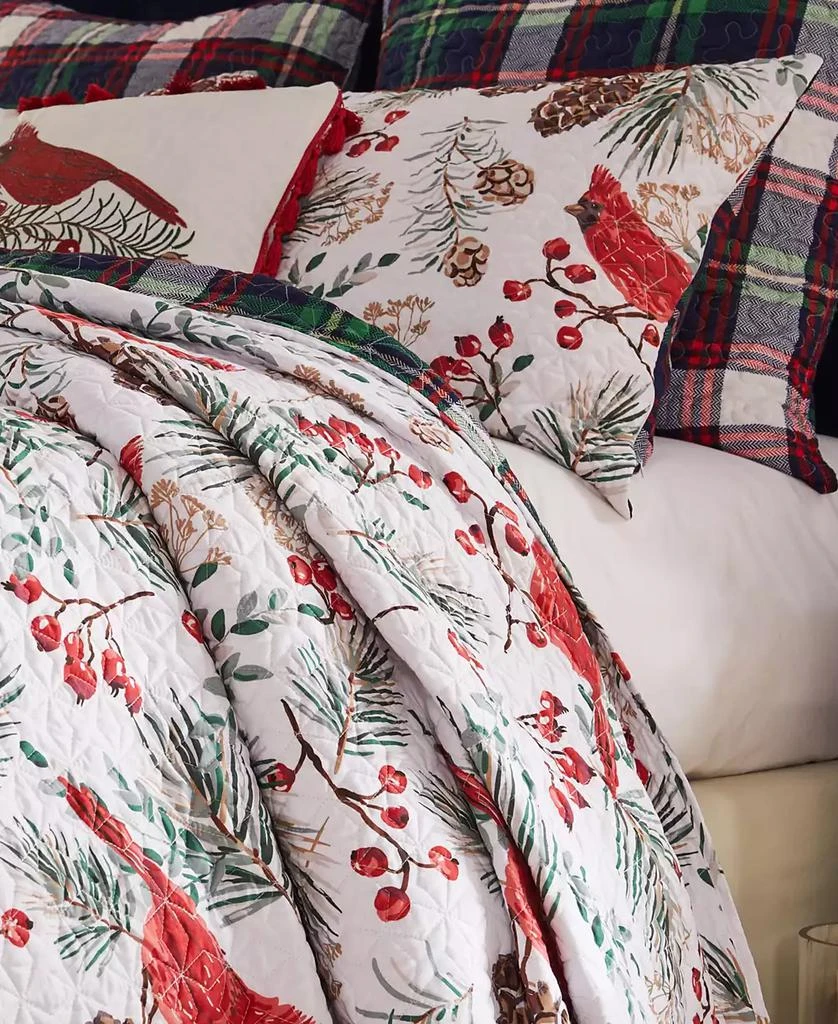 Macy's Cardinal Plaid Holiday 2-Pc. Quilt Set 5