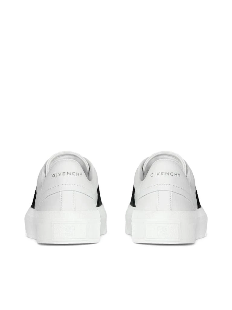 Givenchy SNEAKERS IN LEATHER WITH GIVENCHY WEBBING 3