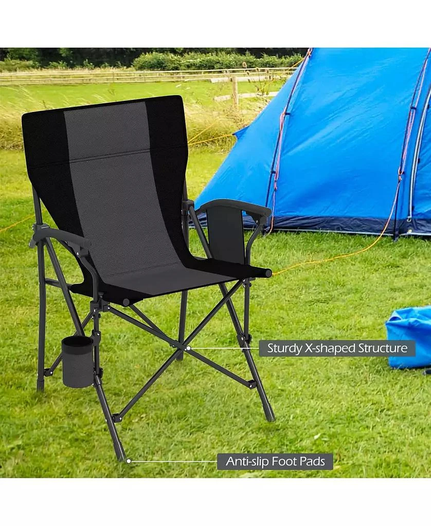 Mecale Portable Folding Oxford Cloth Camping Chair with Cup Holder and Side Pocket 9