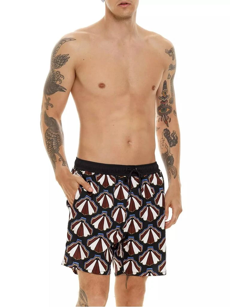 Agua Bendita Diving Into Dreams Joe Abstract Swim Trunks 1