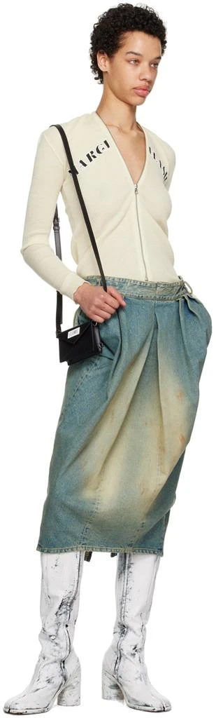 MM6 Black Stitch Shoulder Bag 4