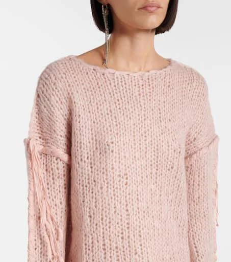 Acne Studios Cropped open knit sweater 4