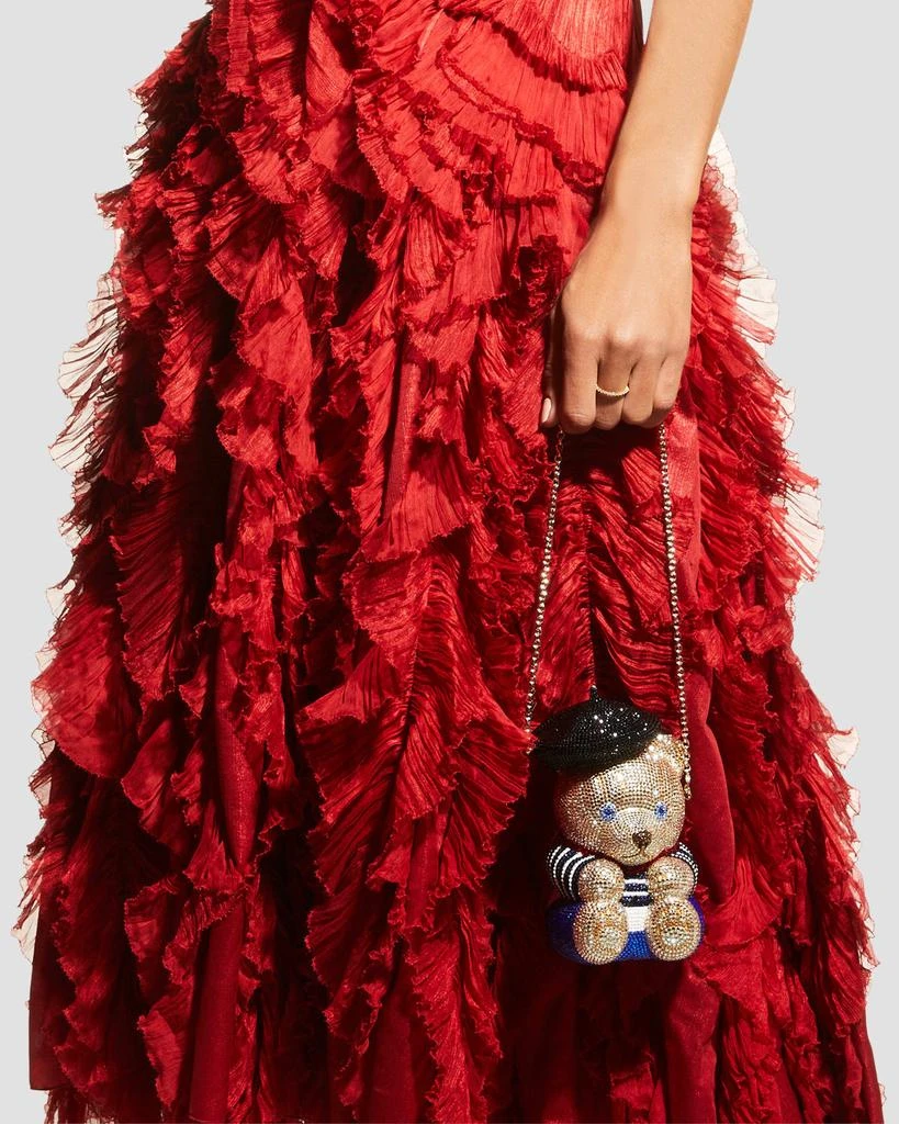 Judith Leiber Teddy Bear Henri Crystal Clutch Bag 5