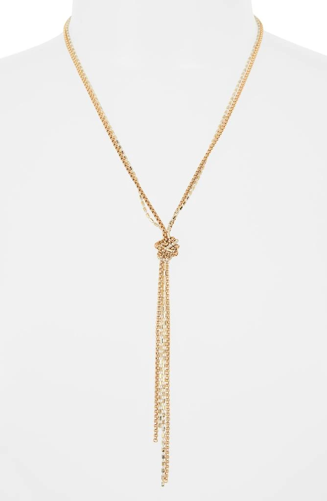 Nordstrom Coated Sparkle Knotted Y-Necklace 2