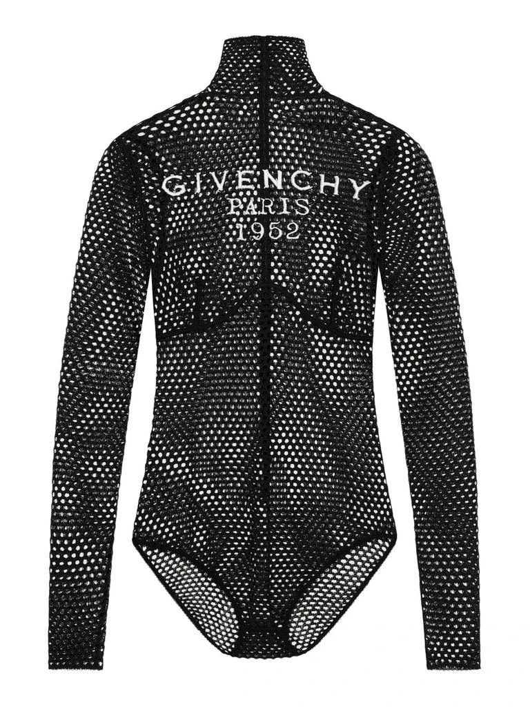 Givenchy Givenchy Long-Sleeved Mesh knitted Bodysuit from Cettire