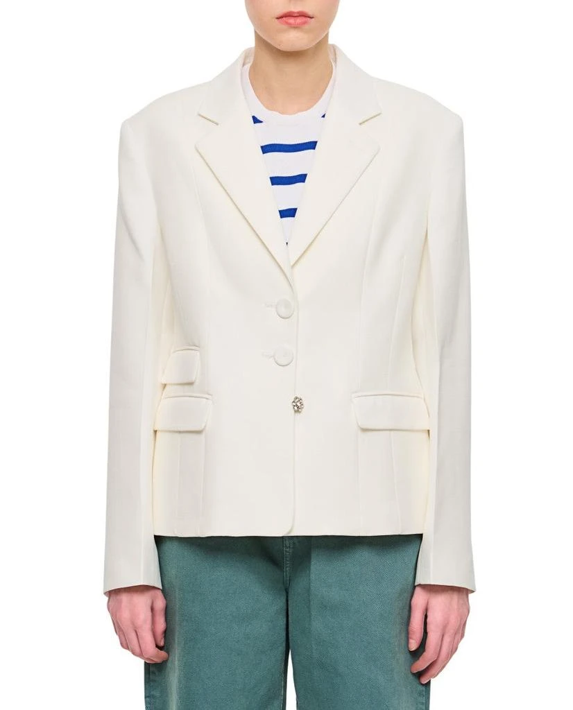 WALES BONNER Classic Fitted Jacket With Cut-Outs