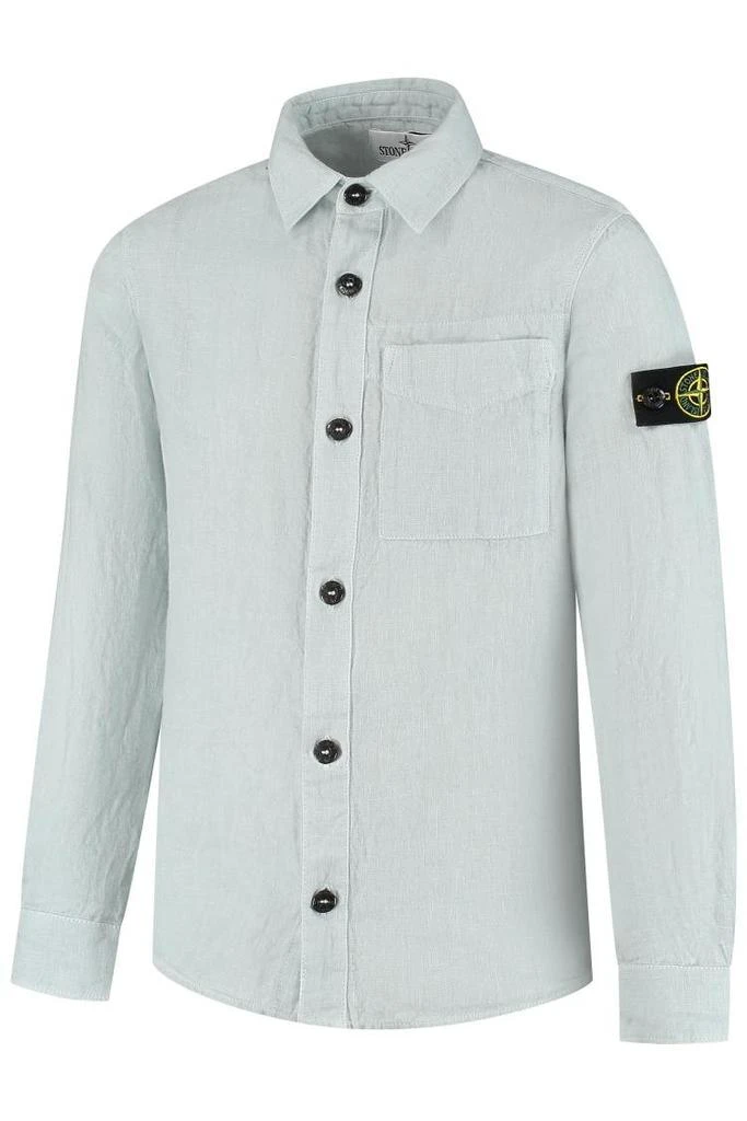 Stone Island Junior Stone Island Junior Compass Badge Buttoned Shirt 2