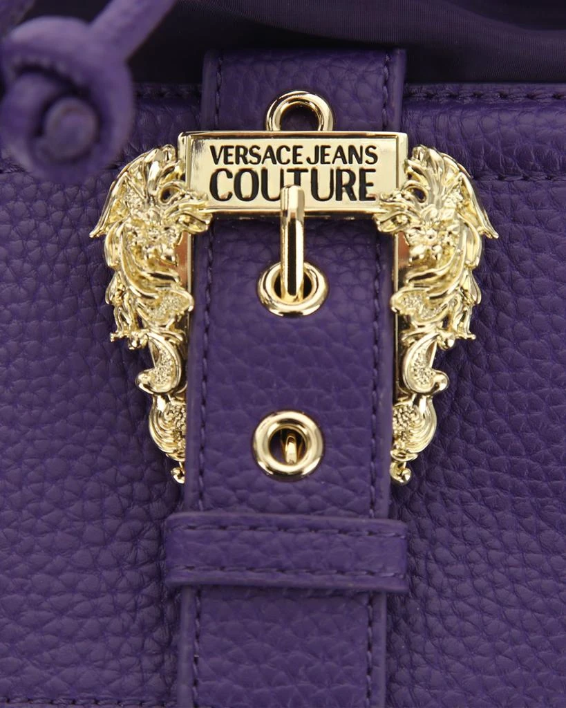 Versace Versace Jeans Couture Logo Engraved Buckled Bucket Bag 4