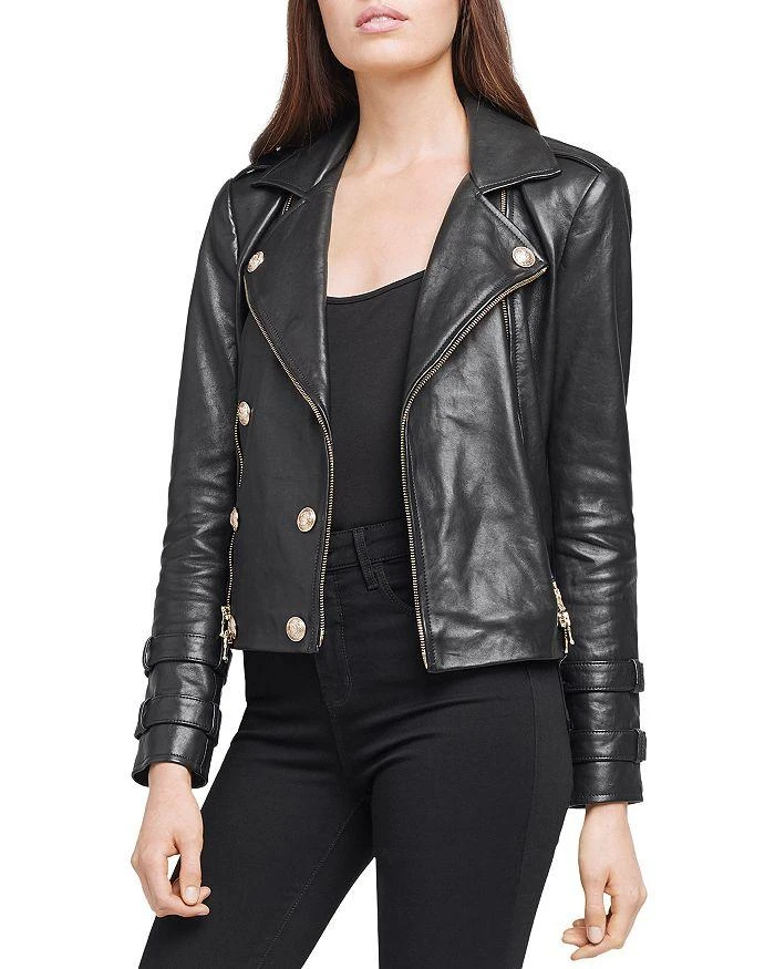 L'Agence Billie Belted Leather Jacket 3
