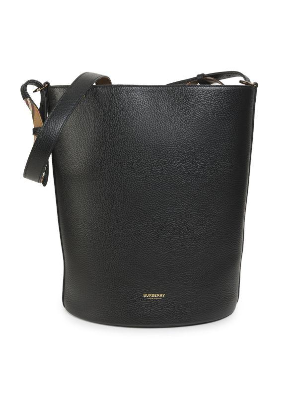 Burberry Micro Grainy Leather Frances Tote - Tote Bags