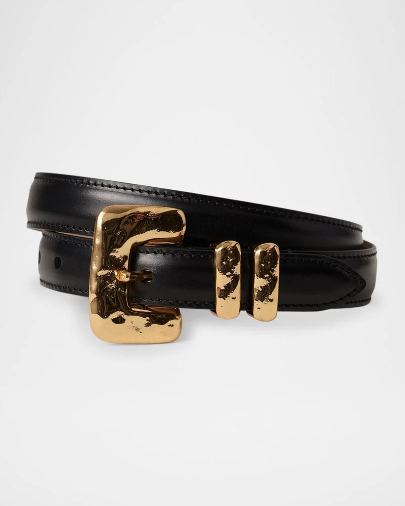Dehanche Tetra Buckle Leather Belt 1