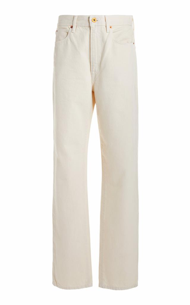 SLVRLAKE SLVRLAKE - London Rigid High-Rise Straight-Leg Jeans  - White - 28 - Moda Operandi