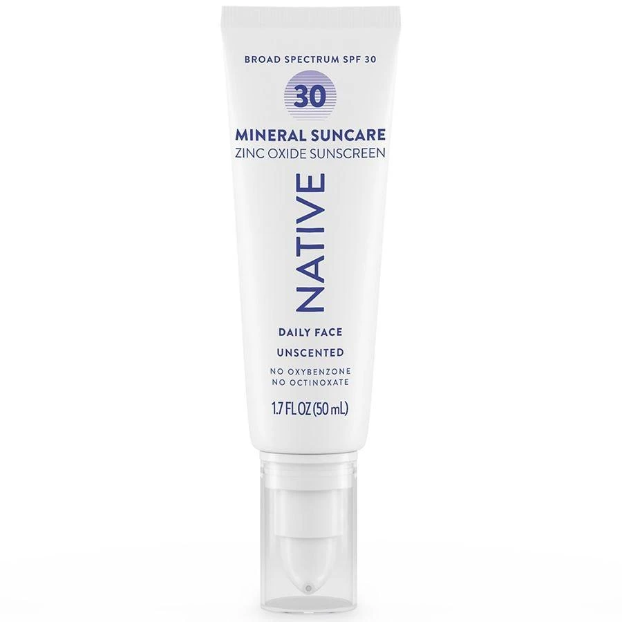 Native Mineral Face Sunscreen Unscented 1