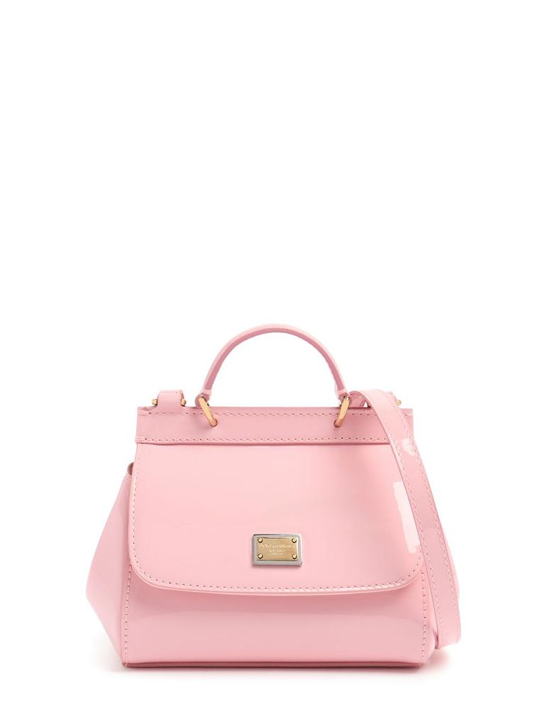 Dolce & Gabbana Sicily Patent Leather Shoulder Bag