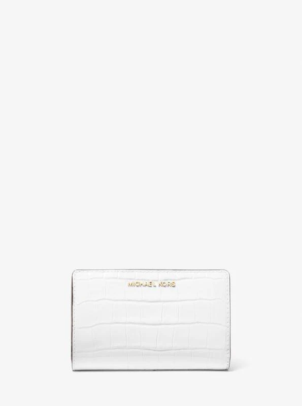 michael_kors Empire Medium Crocodile Embossed Patent Leather Wallet 1