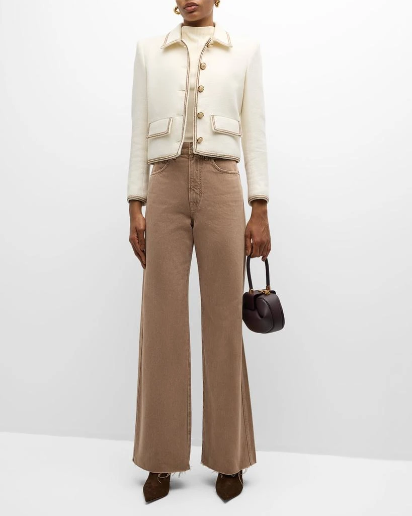 VERONICA BEARD Taylor High-Rise Wide-Leg Jeans 3