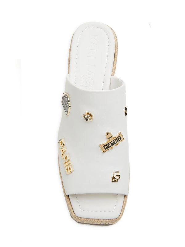 Karl Lagerfeld Paris Corissa 100MM Icon Wedge-Heel Espadrilles 5