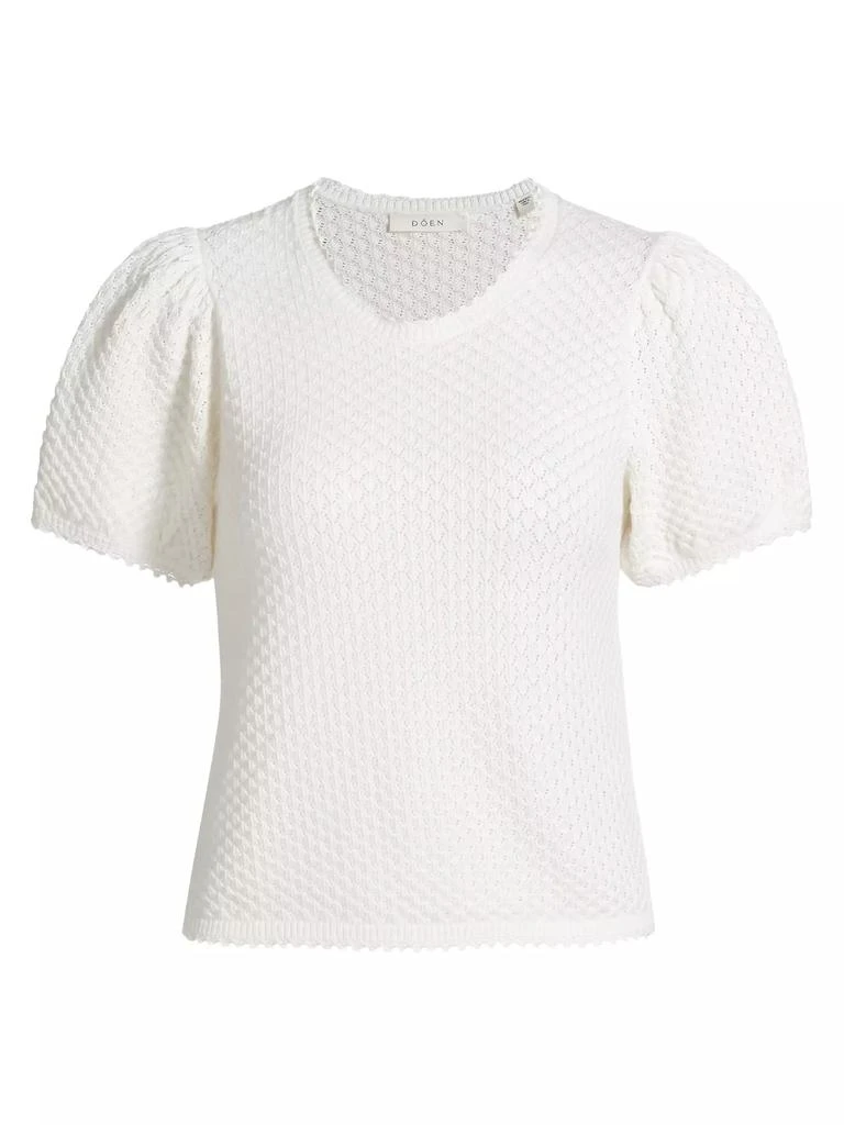 DÔEN Carena Cotton-Silk Pointelle Top 1