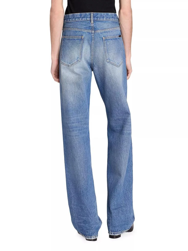 Yves Saint Laurent Long Extreme Baggy Jeans In Denim 5