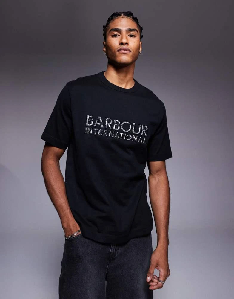 Barbour Barbour International bertie logo t-shirt in black