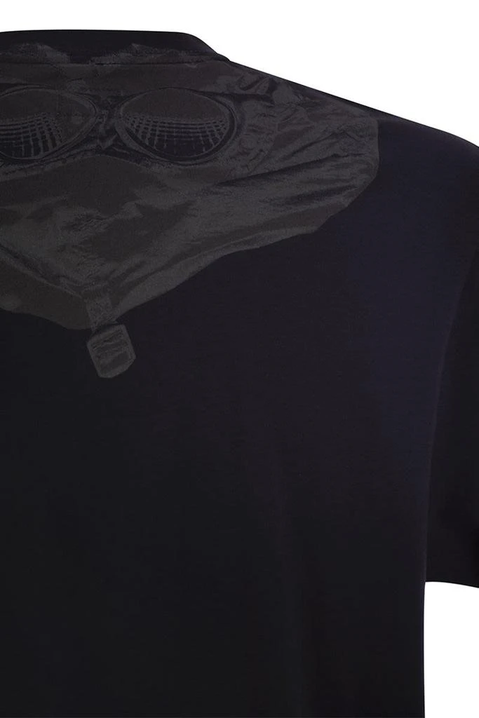 C.P.COMPANY COTTON T-SHIRT WITH PRINT ON THE BACK 4