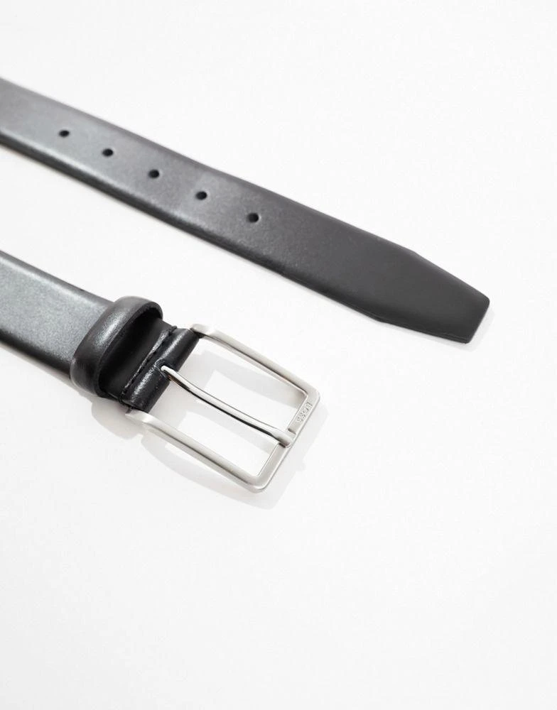 Hugo Boss BOSS Erman leather belt in black 3