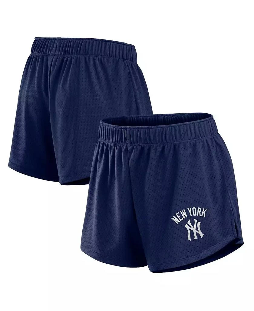 Fanatics Women's Navy New York Yankees Mesh Shorts 1