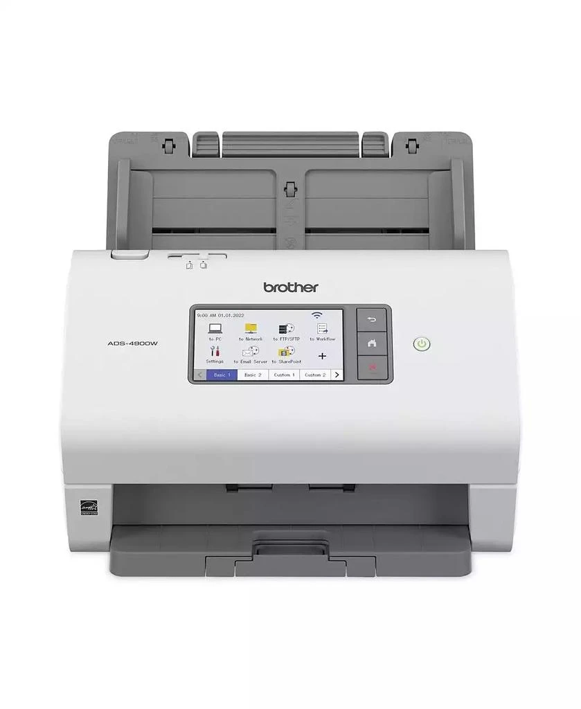 Brother ADS-4900W 600 DPI Optical Resolution 100 Sheet Auto Document Feeder Professional Desktop Scanner