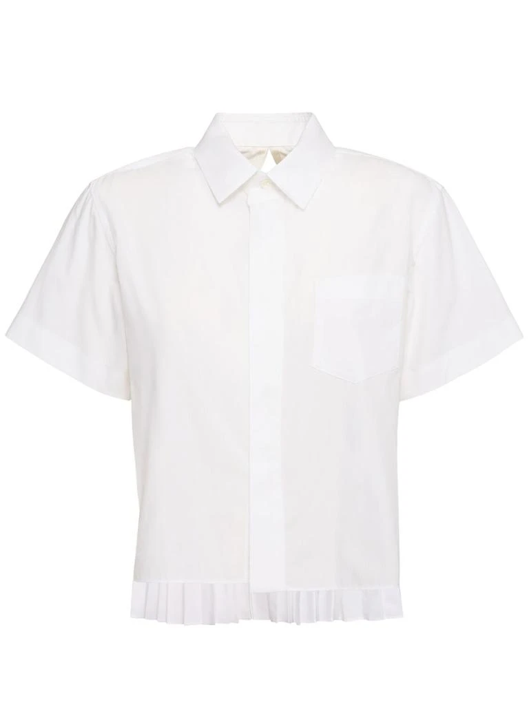 Sacai Cotton Blend Poplin Shirt 1