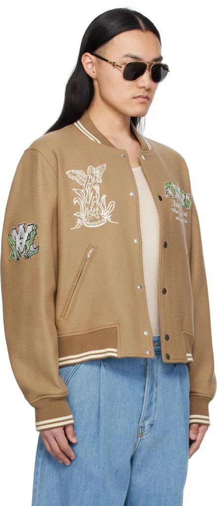 AMIRI Brown 'Amiri' Garden Bomber Jacket 2