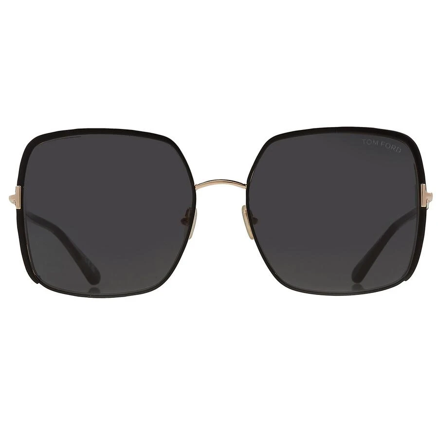 Tom Ford Raphaela Smoke Butterfly Ladies Sunglasses FT1006 02A 60 1
