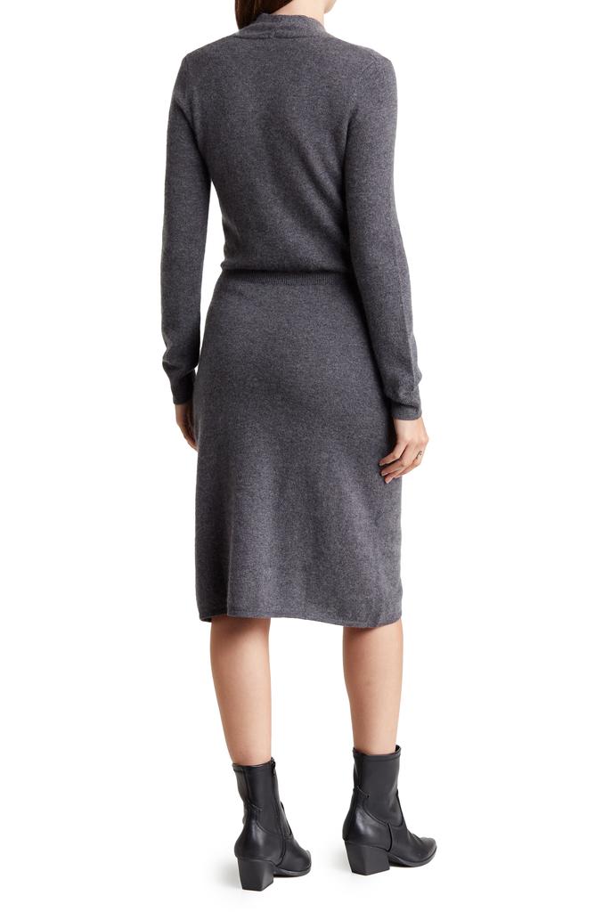 Sofia Cashmere Long Sleeve Cashmere Sweater Dress