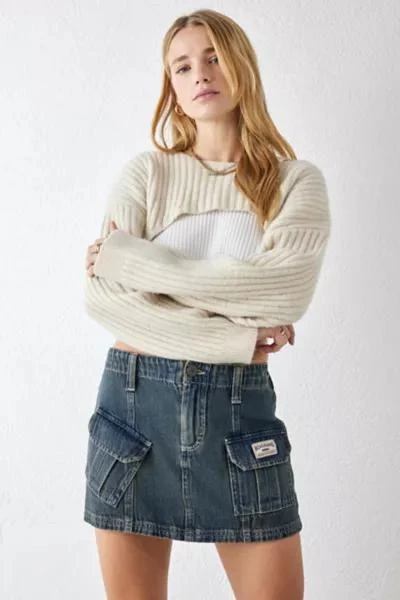 BDG BDG Tinted Denim Y2K Cargo Mini Skirt 1