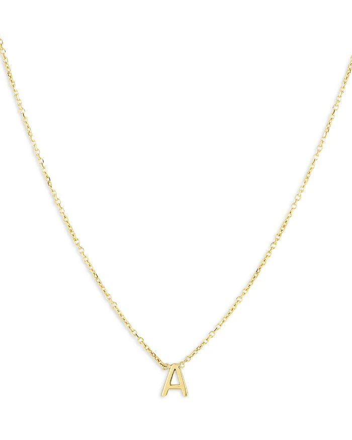 Moon & Meadow 14K Yellow Gold Initial Pendant Necklace, 16" 1