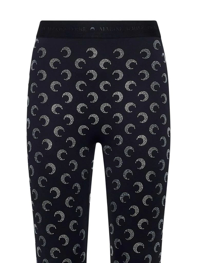 MARINE SERRE Crescent Moon-embellished Leggings 3