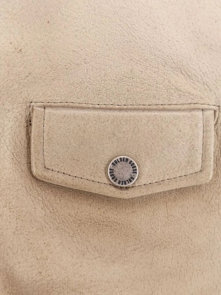 Golden Goose Phoebe Over leather jacket 3