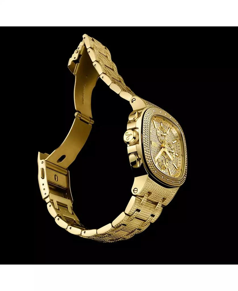 Jbw Men's Diamond (1/5 ct. t.w.) Watch in 18k Gold-plated Stainless-steel Watch 48mm 7